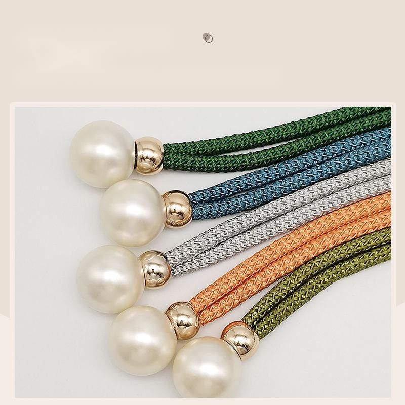 Creative Night Pearl Tiebacks Simple No-Installation Accessories Curtain Ties_voghion.com