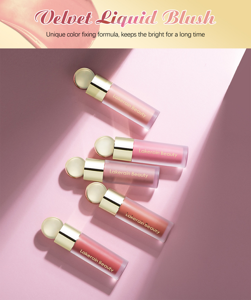 Liquid powder blusher peach cream makeup powder blusher palette powder blusher facial contour powder blusher cosmetics_voghion.com