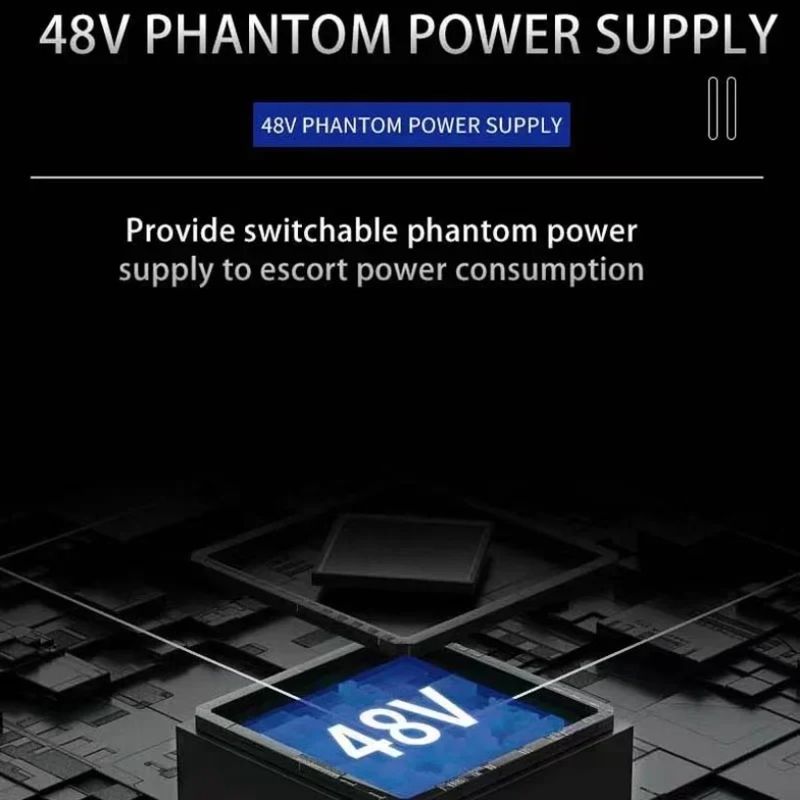 Portable Audio Interface Sound Card Console Mini USB Mixer 2 Channels Professional For Guitar Recording Studio Singing_voghion.com