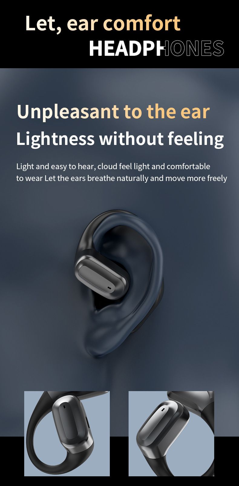 Auriculares inalámbricos A16 con pantalla táctil LED y reducción de ruido_voghion.com