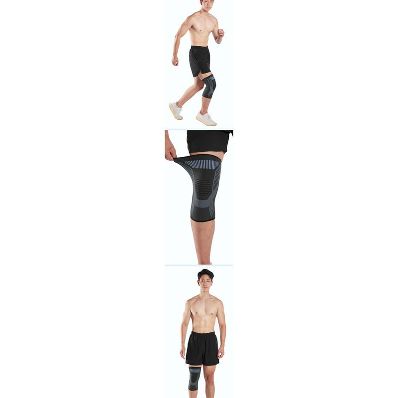 Genouillères de sport pour hommes, cyclisme de basket-ball respirant tricoté, protection du genou sous pression du ménisque, chaud_voghion.com