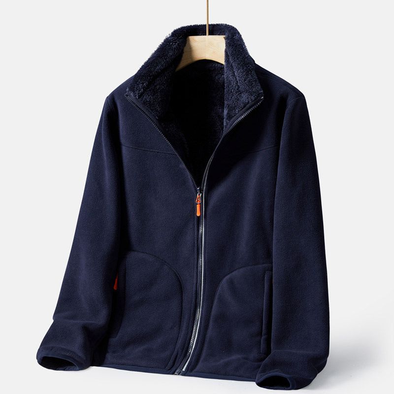 U Brand Same Style Outdoor Couple Base Layer Double-Sided Jacket Women Thickened Polar Fleece Sweatshirt Autumn Winter_voghion.com