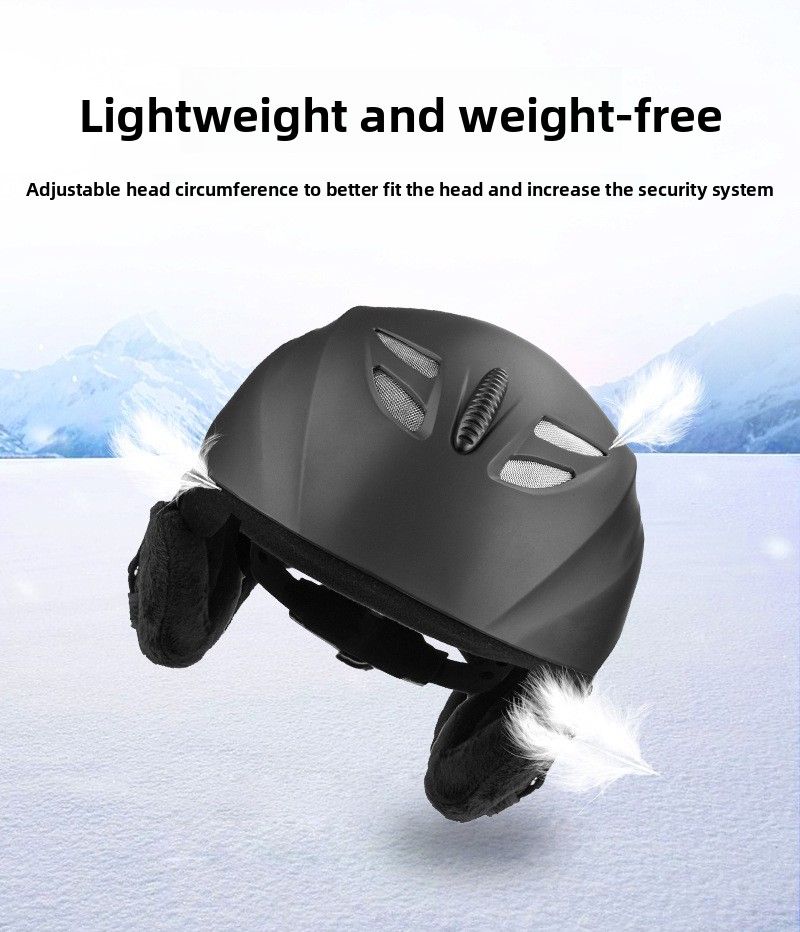 ABS Adult Ski Helmet Suitable For Single Double Board Indoor And Outdoor Skiing Sports_voghion.com