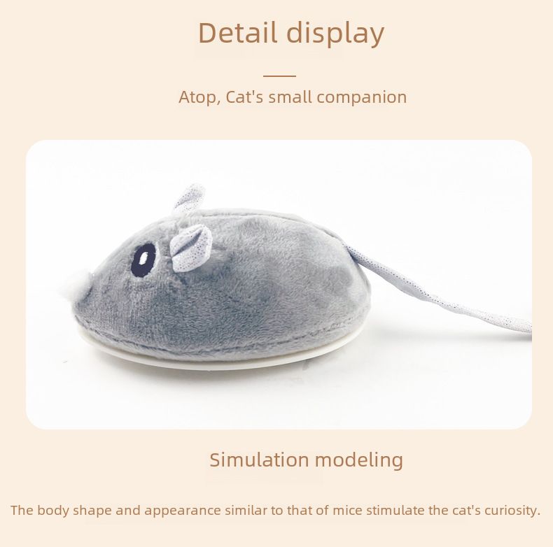 Electric mouse pet toy cat toy electric interactive self-Hi cat toy smart walking cat toy_voghion.com