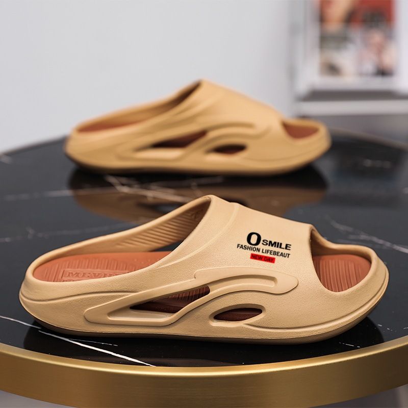 Pantofole da uomo, stile estivo 2025, leggere, comode per l'uso domestico, con un senso di "cacca calpestata",_voghion.com