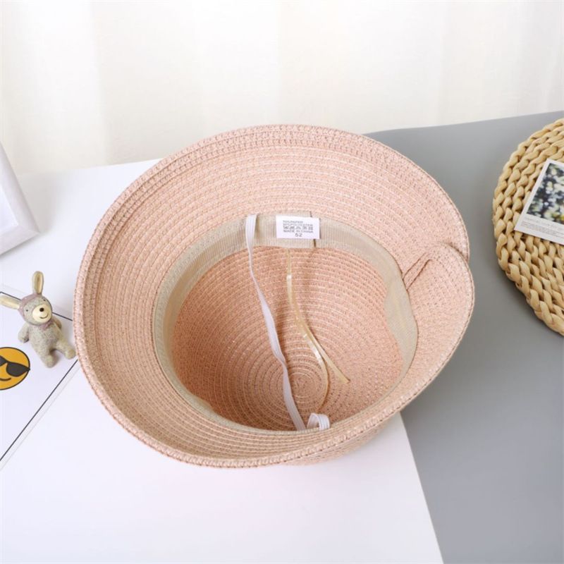 Kinder mädchen neue stroh hut tasche set, sonnenhut, sommer prinzessin knopf zubehör, strand sandalen_voghion.com