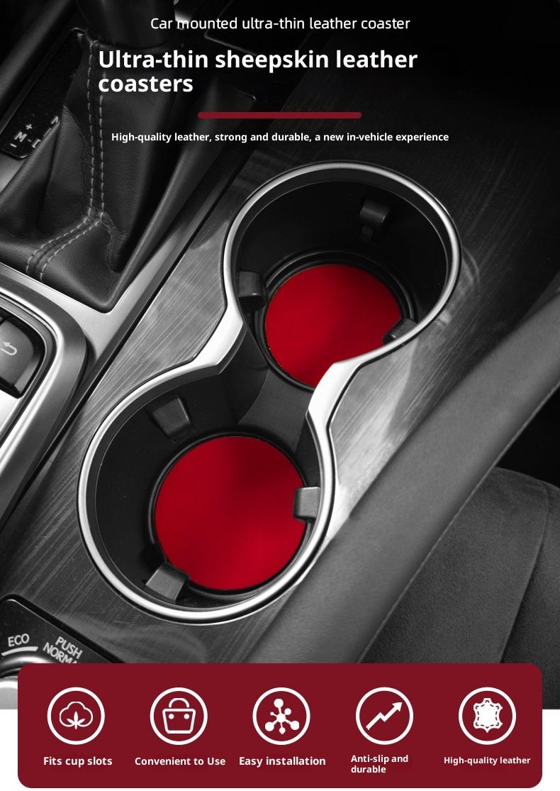 Small Deng Small Deng Grenzüberschreitende Wärmeisolierung Leder Universal Wasser Anti-Rutsch Becherhalter Matte Auto Innenausstattung_voghion.com