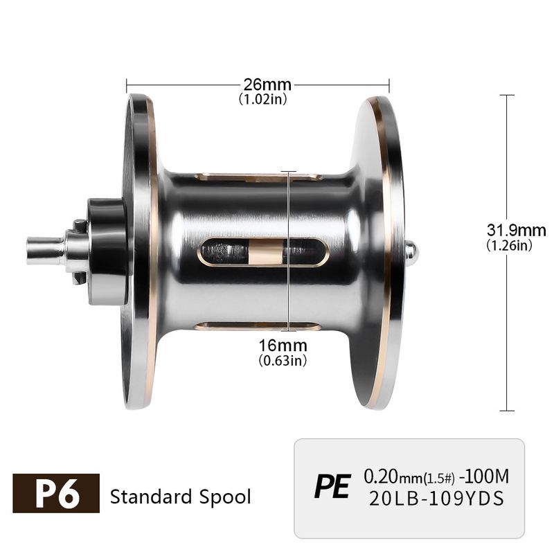 Long Casting Lure Baitcasting 7.2:1 Anti-Backlash 5+1BB With Drag Alarm Electroplated Fishing Reel_voghion.com
