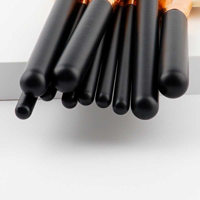 10 pcs makeup brushes makeup tools set large fan brush wooden handle (7 colors in total GUJHUI_voghion.com