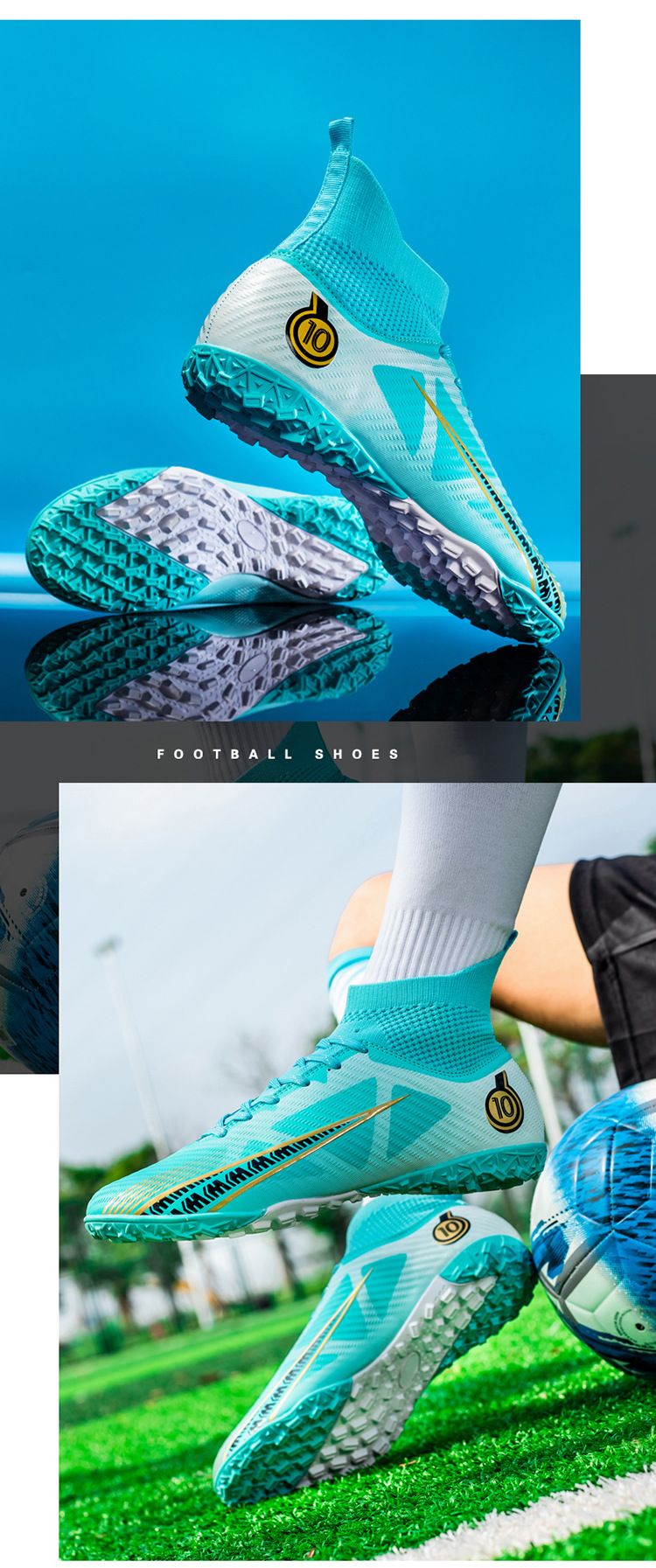 Large Size Authentic High Top Long Nails New Wholesale Student Football Broken Cleats Female Training Shoes_voghion.com