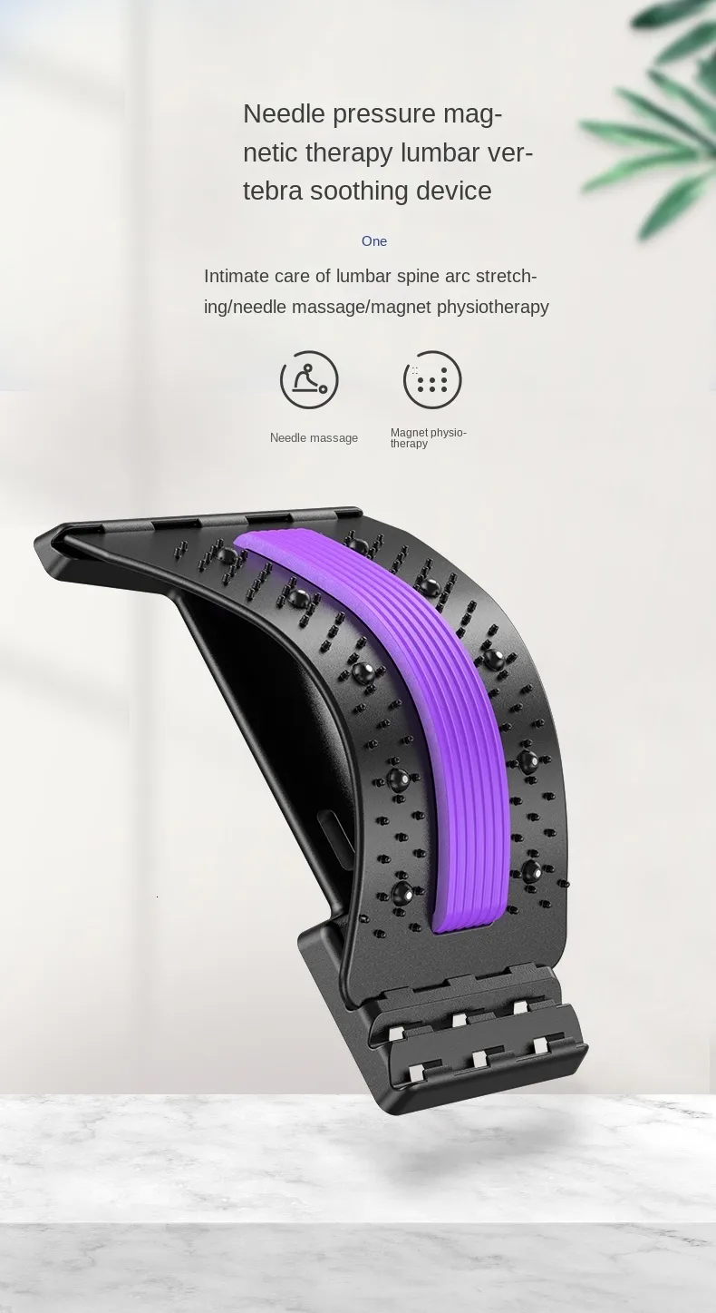Terug Massager Magnetotherapie Multi-Level Verstelbare Rug Massager Brancard Taille Nek Fiess Lumbale Cervicale Wervelkolom_voghion.com