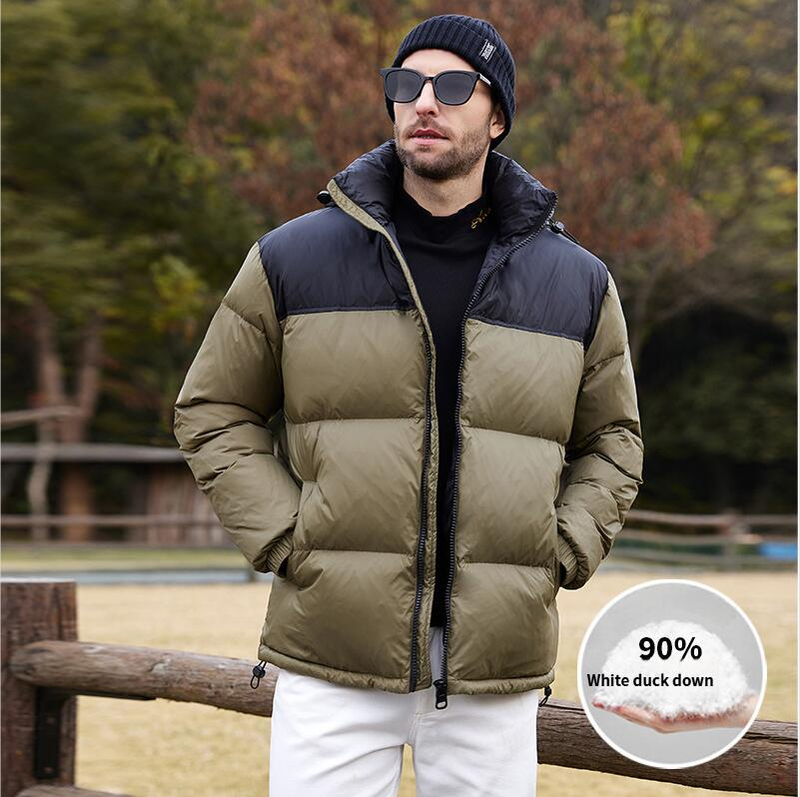 Giacca invernale da uomo con cappuccio, antivento, calda e alla moda, imbottita, per esterni, per ragazzi_voghion.com