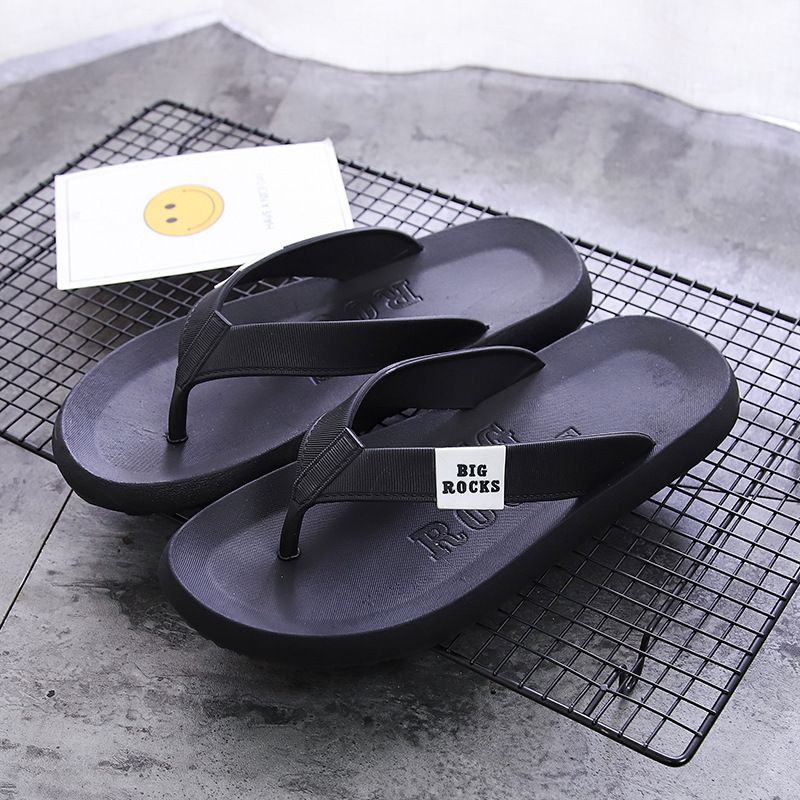 Outdoor Wear Fashion Flip-Flops, Sommer Herren Soft Bottom Rutschfeste Flip-Flops, Paarmodelle Verschleißfeste Clip-Toe Strandschuhe Casual Daily_voghion.com