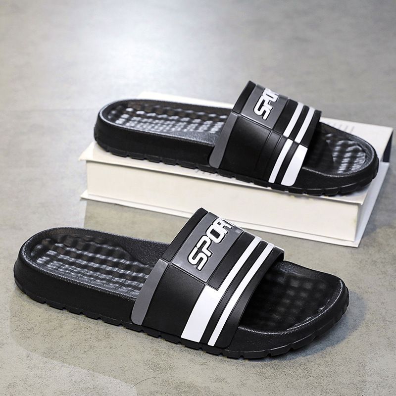 Una parola per uomo in estate, per interni ed esterni, antiscivolo per la doccia, comode per l'esterno, pantofole casual e alla moda_voghion.com
