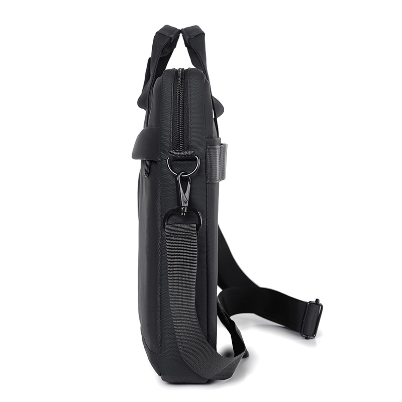 New Men's Single Shoulder Laptop Bag Business Commuting Simple Travel Briefcase Customizable_voghion.com