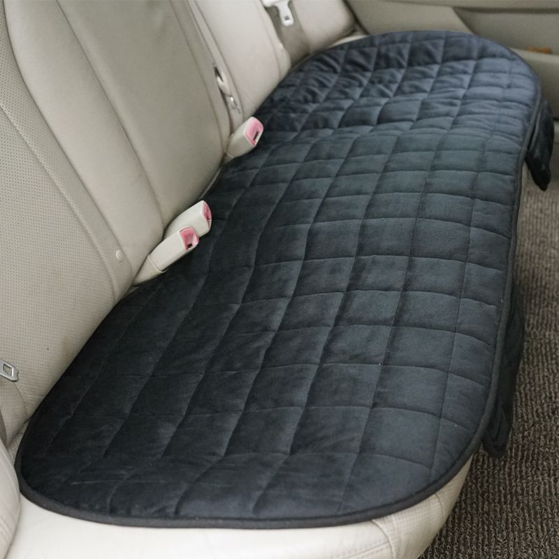 AUTO PLUS Universal Winter Warm Car Cover Short Plush Soft Chair Seat Cushion With Pocket_voghion.com