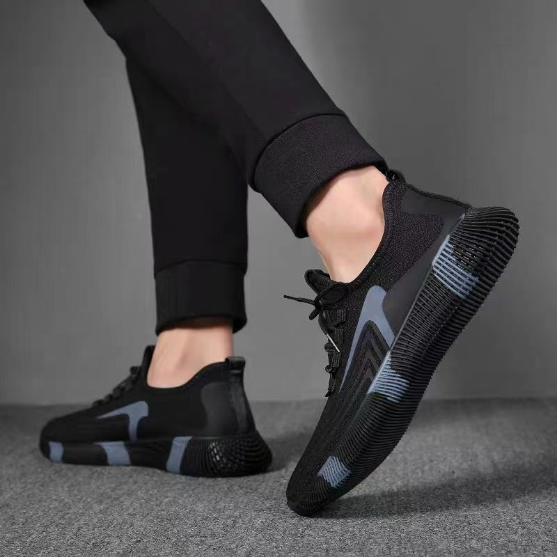 Herren-Arbeitsschuhe, Sportschuhe, Freizeitschuhe, Turnschuhe, Gummisohle, Fußgewölbeunterstützung, vielseitig, leicht zu reinigen, Schuhwerk, Turnschuhe_voghion.com