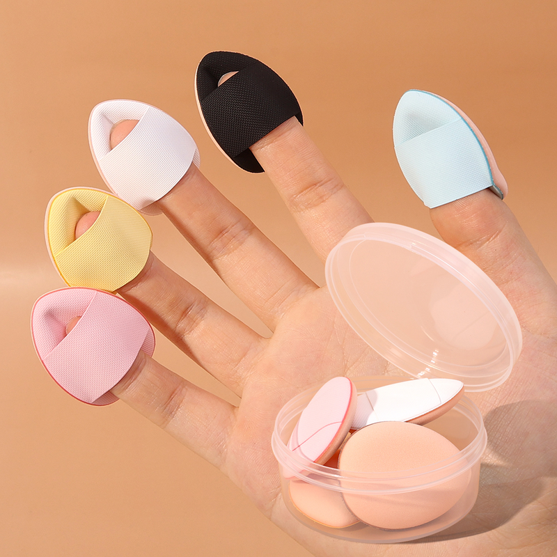 finger powder Mini puff foundation make-up powder detailed makeup sponge face concealer mixed cosmetics access_voghion.com
