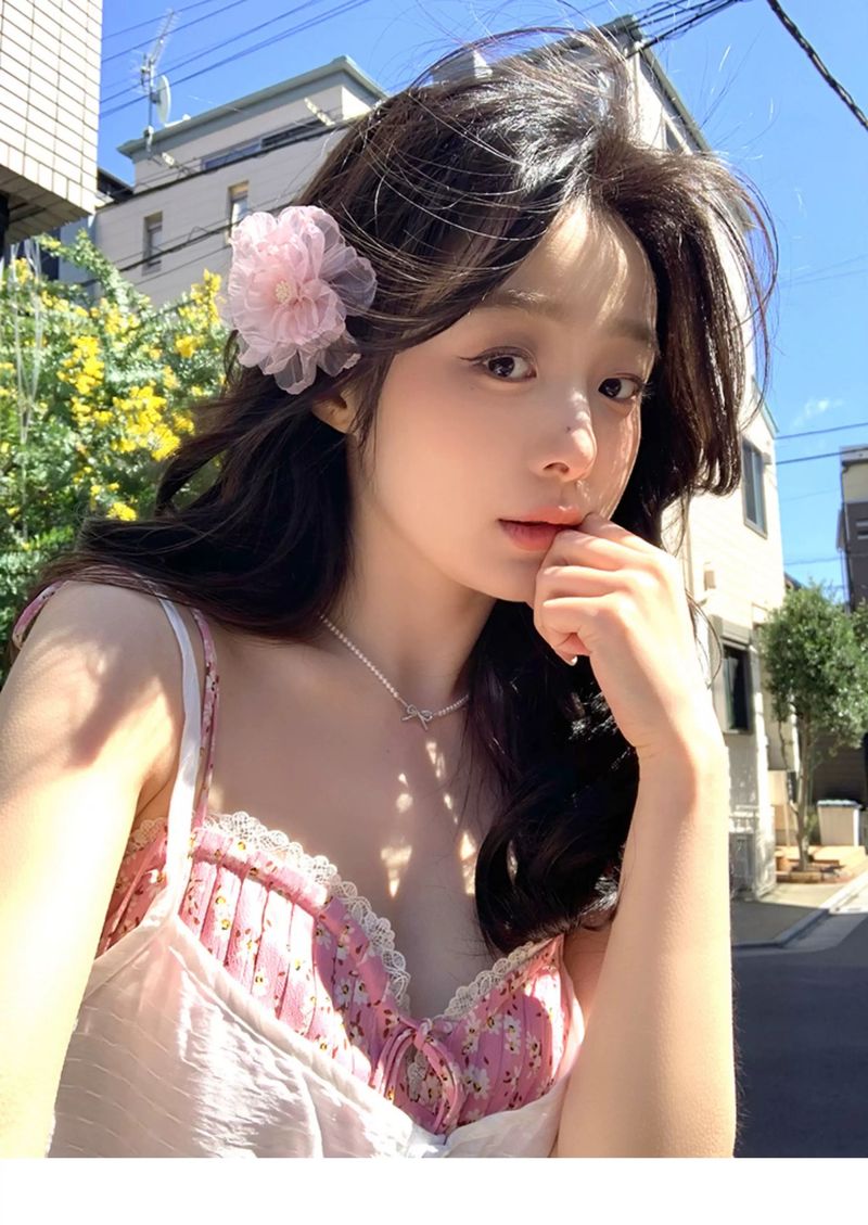 Fermagli per capelli con fiori artificiali in rete, temperamento delicato francese, alto livello estetico di accessori per la fotografia femminile_voghion.com