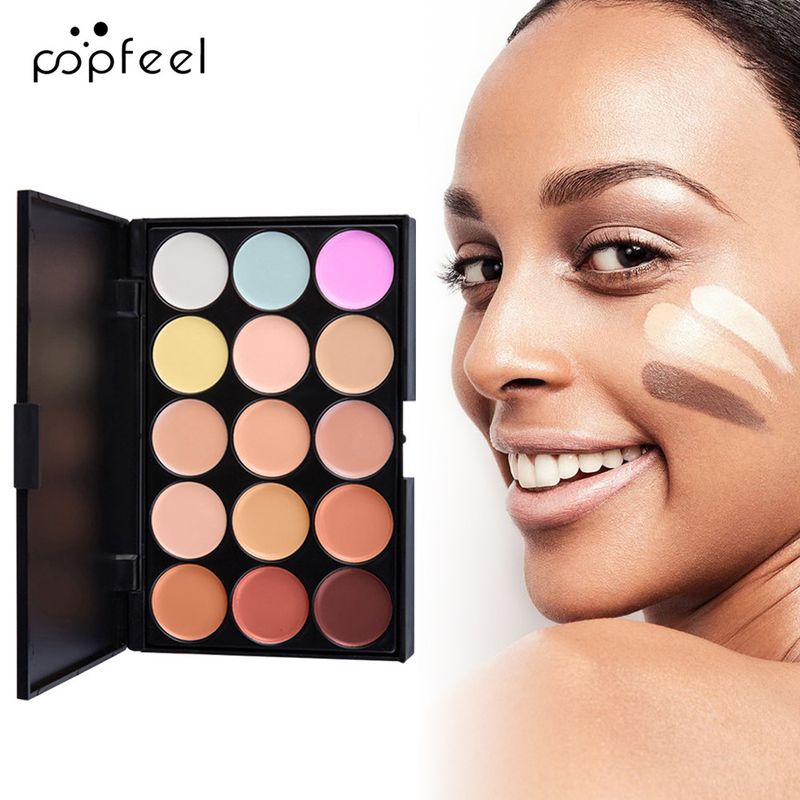 Make-up-Sets Hit Popfeel Make-up-Set Lidschatten Augenbrauenstift Mascara Eyeliner Augen Gesicht Set Kombination_voghion.com