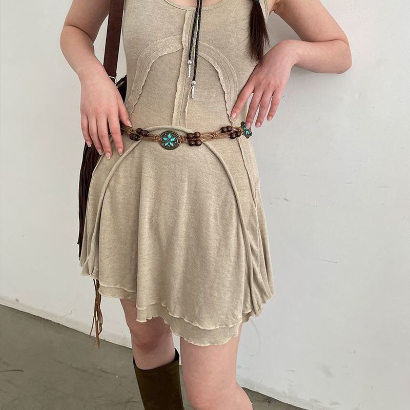 Gewebter Taillenseil im ethnischen Stil 2025 Neuer böhmischer dekorativer dünner Gürtel mit Rock High-End-Vielseitiger Gürtel_voghion.com