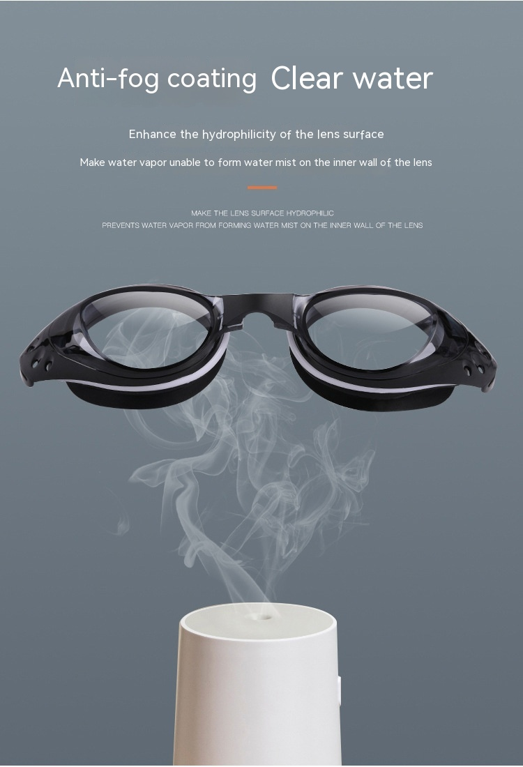 Fashionabla nya simglasögon Vattentäta och anti-dimma högupplösta dykutrustning för vuxna och barn med stor ram Simglasögon_voghion.com