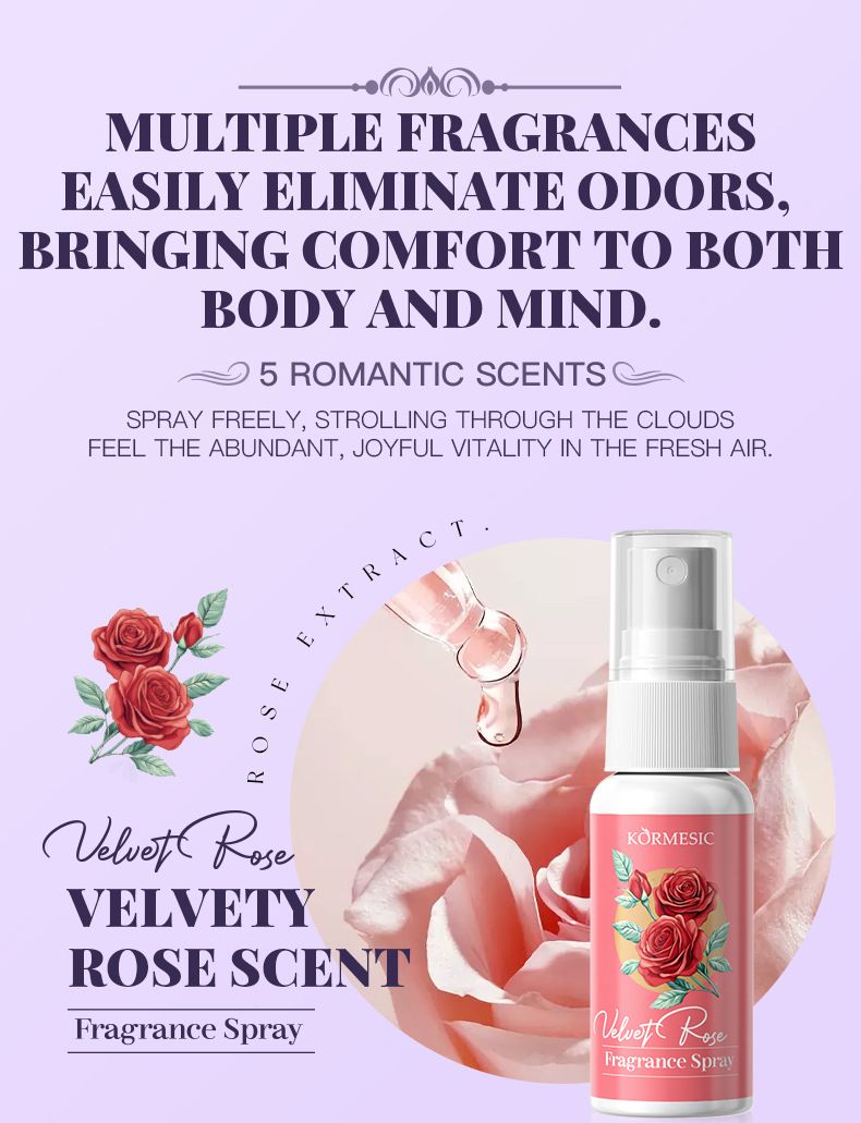 KORMESIC Romantic Floral Fragrance Spray Kit 35ml+35ml+35ml+35ml+35ml_voghion.com