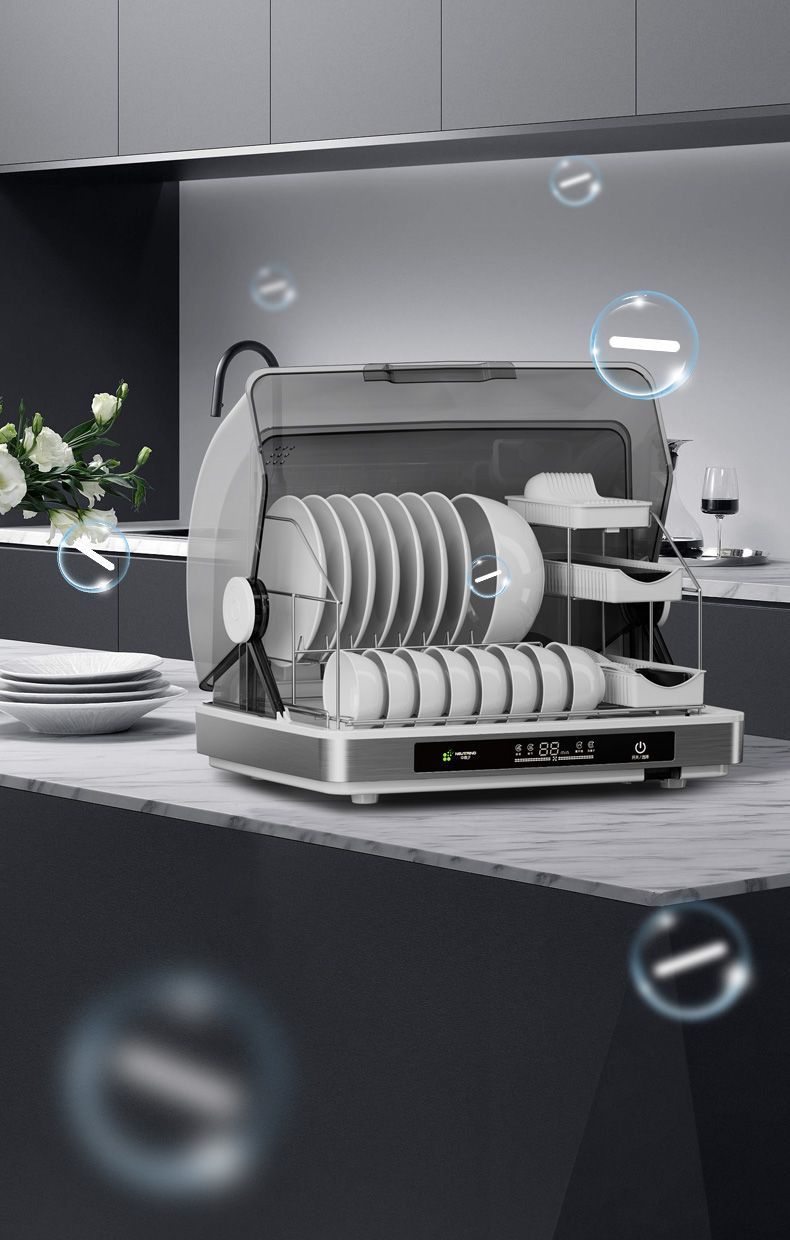 Cabinet Home Use, Small Desktop Disinfection Bowl Cabinet, UV Sterilization, No Draining, Drying, Tableware Storage For_voghion.com