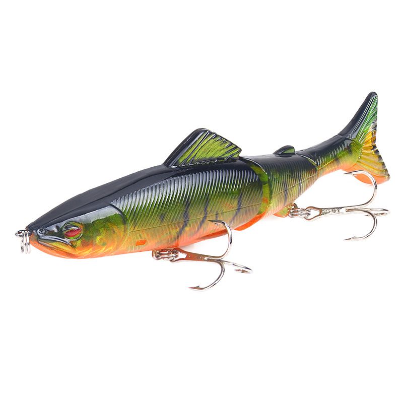 Esca artificiale simulata per pesciolini, esca a tre sezioni, 18 g/13 cm, esca simulata, esca dura, attrezzatura da pesca._voghion.com