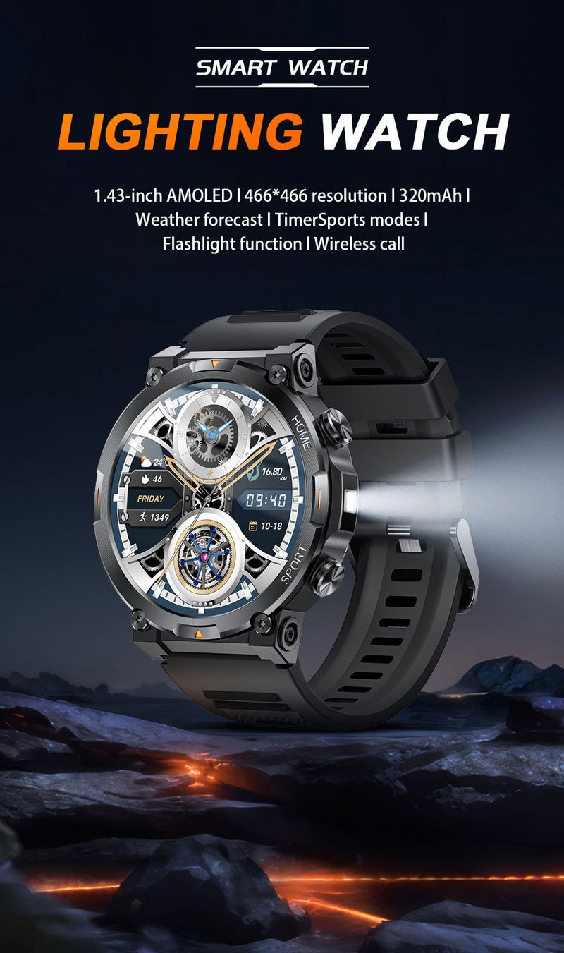 Smart Bluetooth Call Watch Heart Rate Sleep Health Monitoring Remote Control Camera Smart Watch_voghion.com