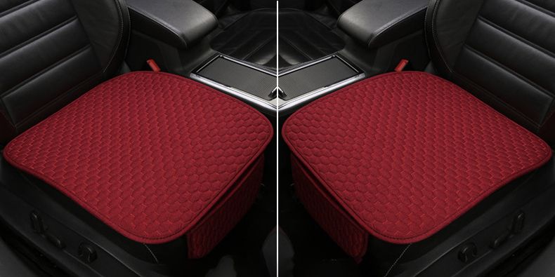 Copriauto universale in lino, coprisedile in lino, protezione per cuscino del sedile, accessori per auto, stile interno_voghion.com