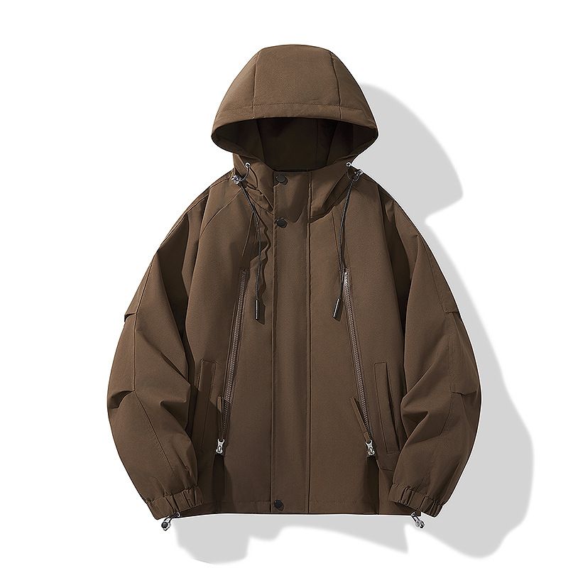 CT Trendy Workwear For Men Spring And Autumn New Cardigan Solid Color Men's Casual Flight Jacket_voghion.com