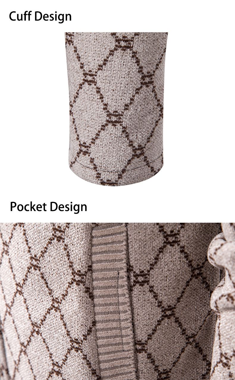 2023 herbst männer Mid-Länge Pullover Mode Lässig Mit Kapuze Jacke Strickwaren Trendy Pullover Öffnen_voghion.com
