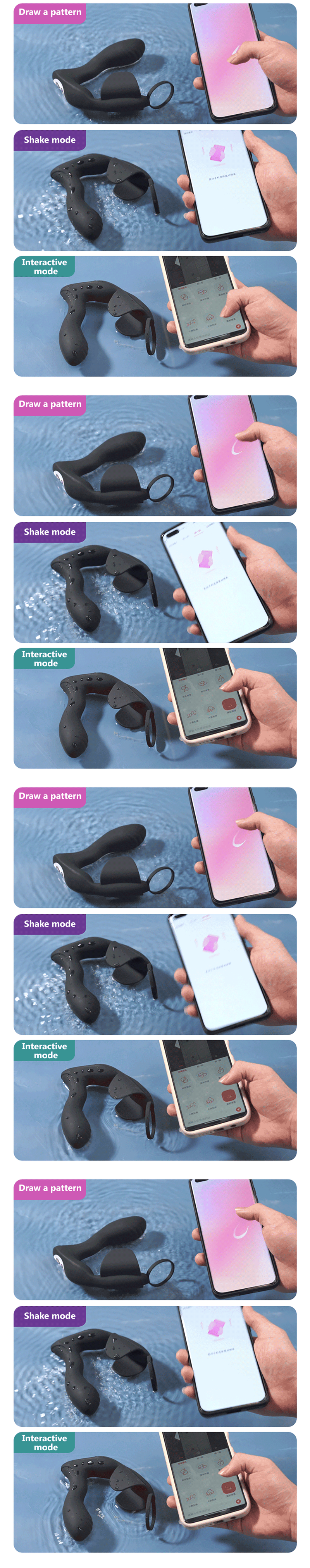 Vibrator Vibrating Anal APP Remote Protate Maage Butt Plug Protate Stimulator Verzögerung Ejakulation Ring Dild_voghion.com