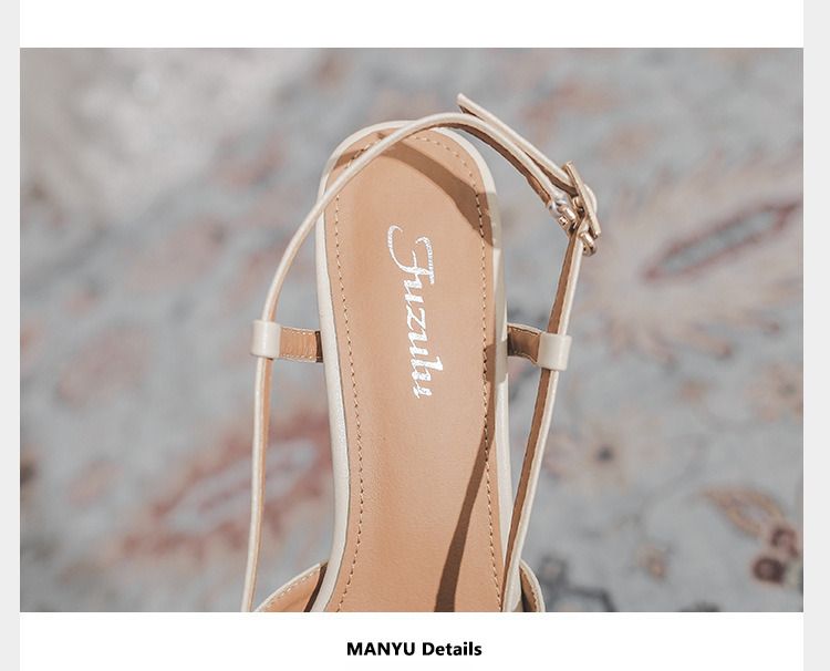Scarpe singole classiche piccole e profumate, nuovi sandali estivi con tacco alto Baotou Back Air_voghion.com