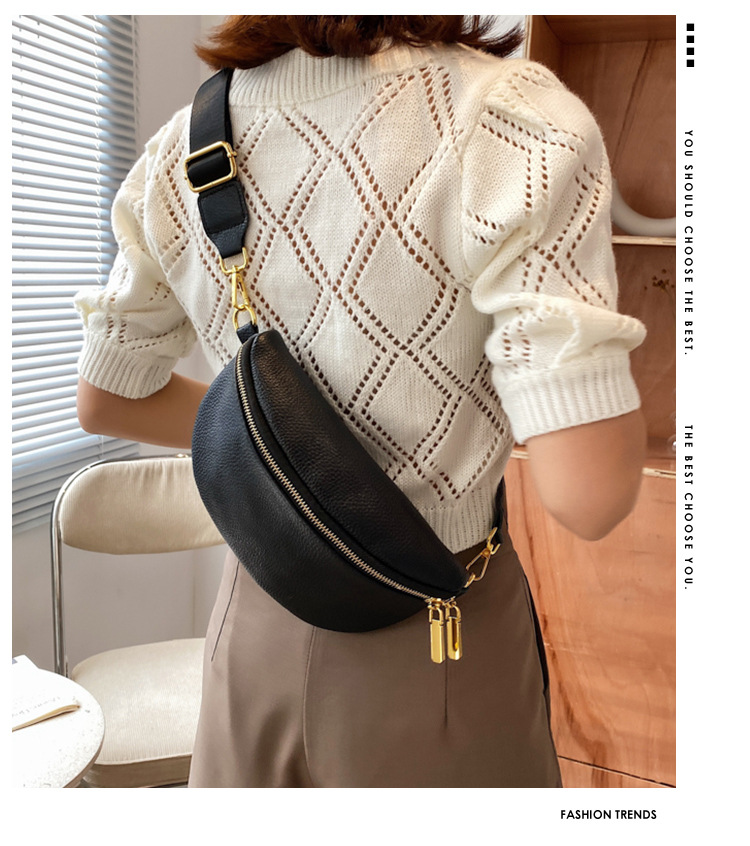 Modesch Tailletasch fir Fraen Trendy Fréijoer an Hierscht fir Fraen 2024 Nei Broschttasch fir Fraen Design Sense Versatile Crossbody_voghion.com