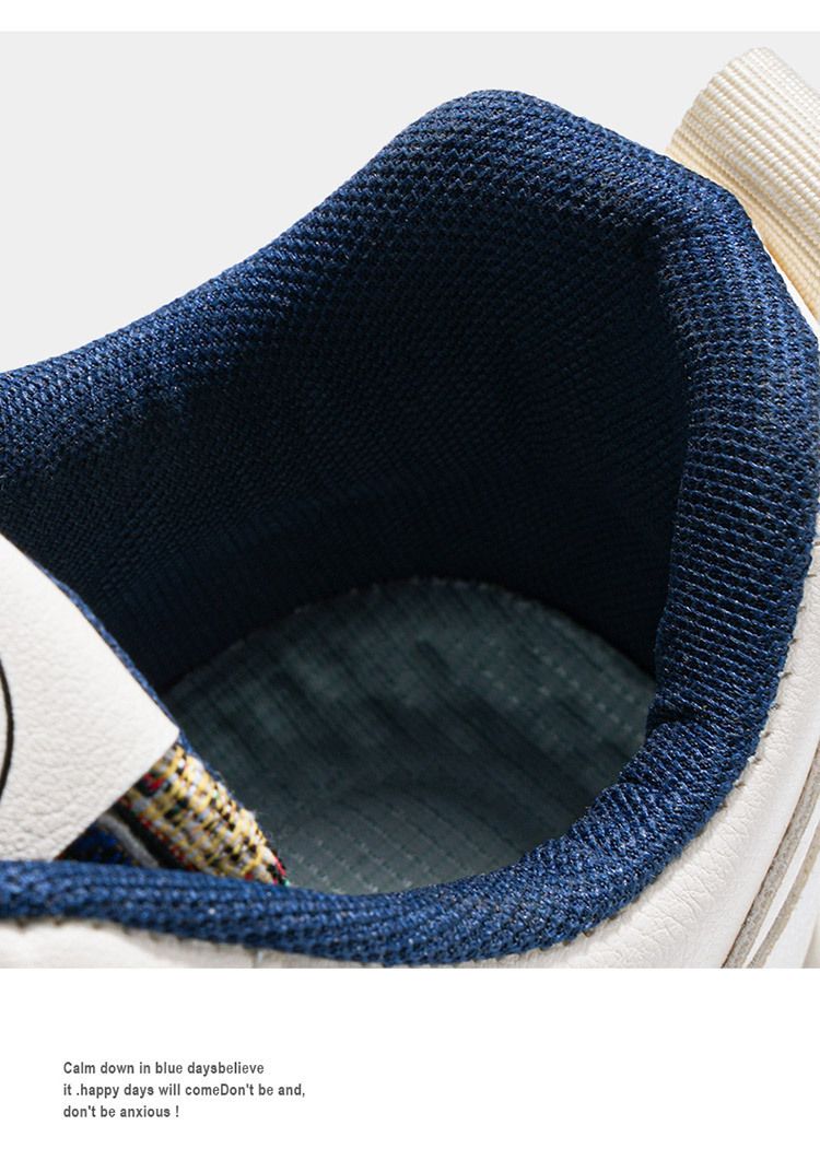 Uudet hengittävät miesten kengät monipuolinen trendikengät niche design alustakengät kangaskengät urheilu rento pienet valkotaulukengät_voghion.com