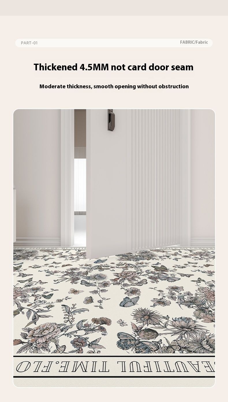 Franču ieejas durvis mazgājamas un dzēšamas, PVC amerikāņu stila ādas ieejas paklājiņš, plīstošs paklājs_voghion.com