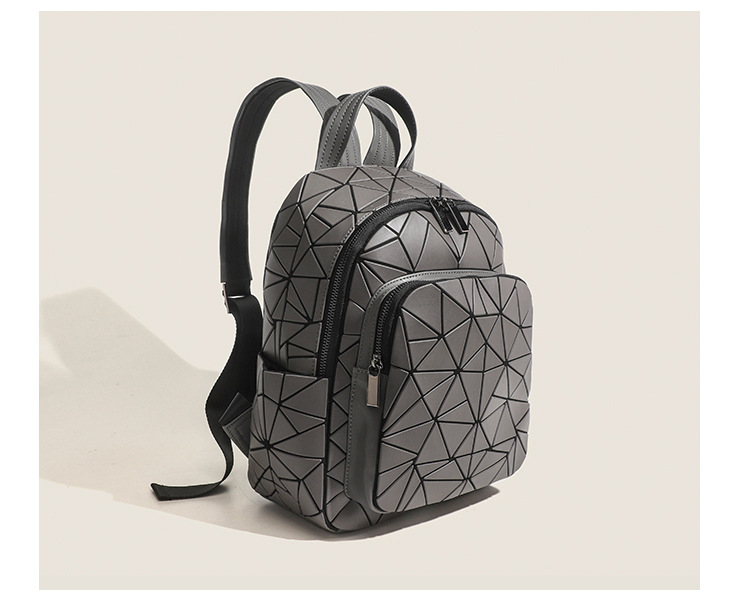 Zaino rombo geometrico di alta qualità, versatile, per pendolari, grande capacità, monospalla, da viaggio, per studenti_voghion.com