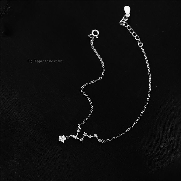 Stylish And Simple Female Big Dipper Anklet High-end Exquisite Niche Design Ankle Ankle Anklet Anklet Body Chain_voghion.com