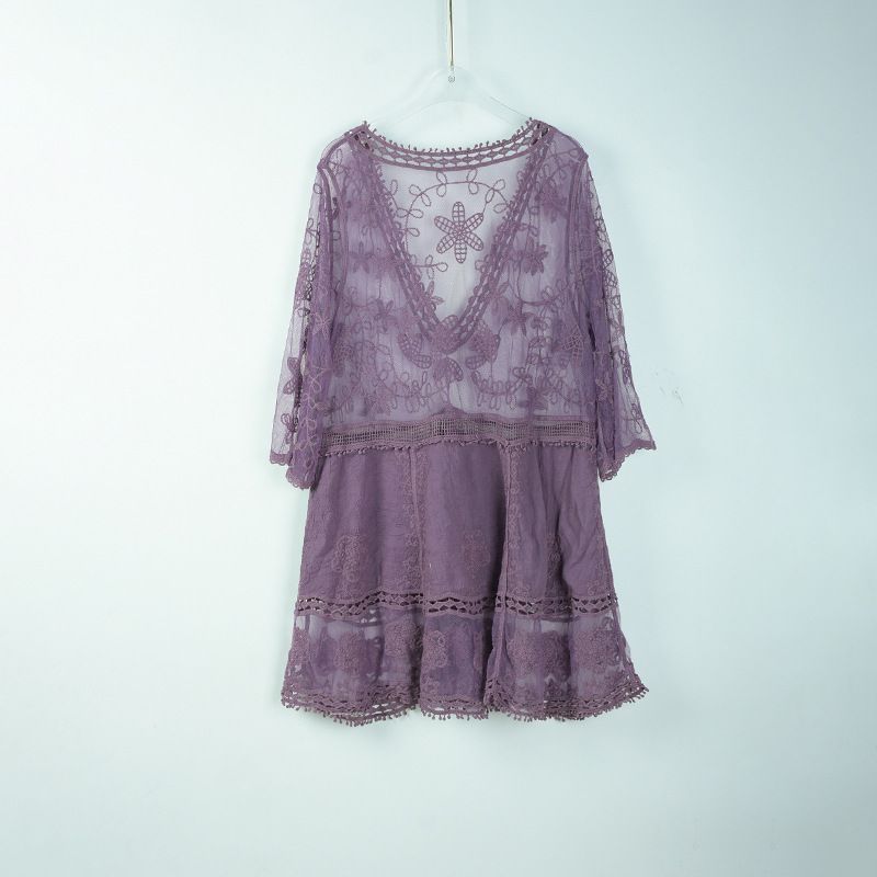 Elegante camicetta copricostume in cotone – Bikini esterno fresco, miniabito per mare e vacanze, protezione solare e abbigliamento da resort_voghion.com