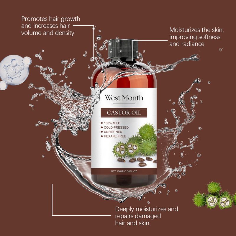 in One Castor Oil, Multi-effect Moisturizing Skin, Eyelashes And Eyebrows Care Essential Oil_voghion.com