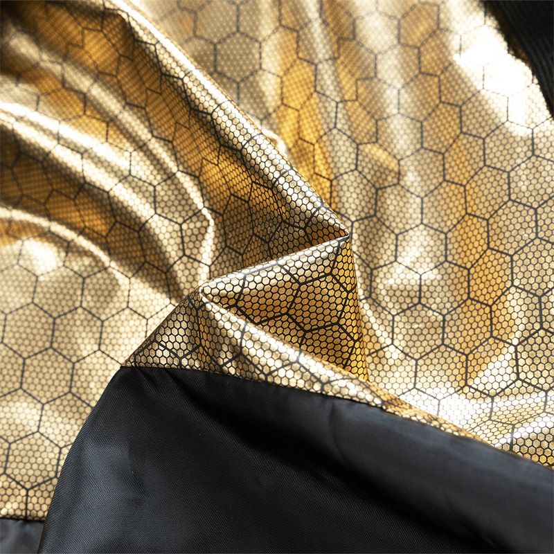 Winter winter graphene black gold cotton unisex bread jacket, hooded for warmth and waterproofing_voghion.com