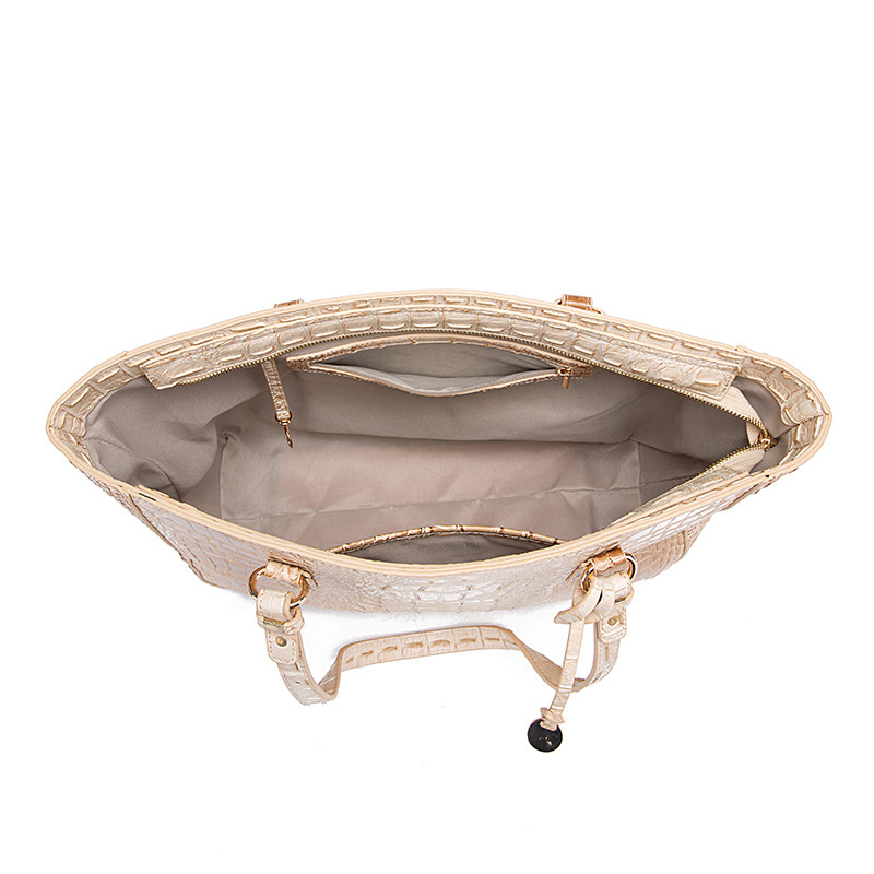 2023 nuova vendita calda versatile semplice borsa tote ascellare portatile moda borsa da donna retrò multi colore modello di coccodrillo Brahman_voghion.com