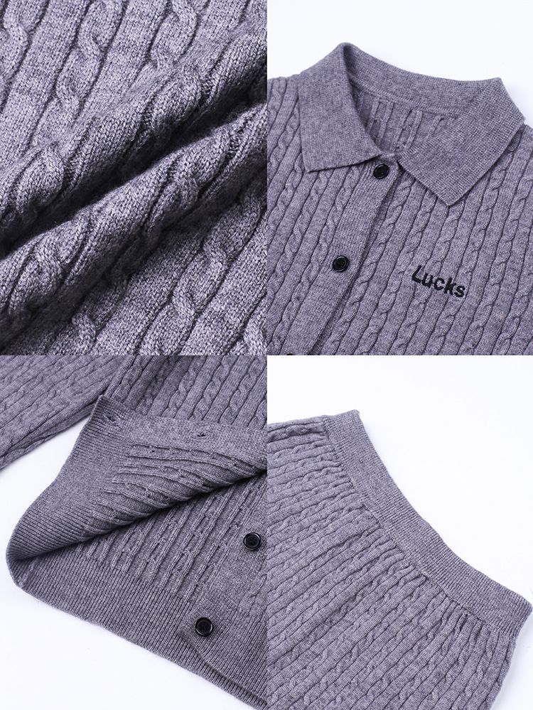 Ensemble tricoté Aimo Beibei pour filles, édition coréenne, style universitaire, nouveauté automne, pull, cardigan et jupe, 2 pièces_voghion.com