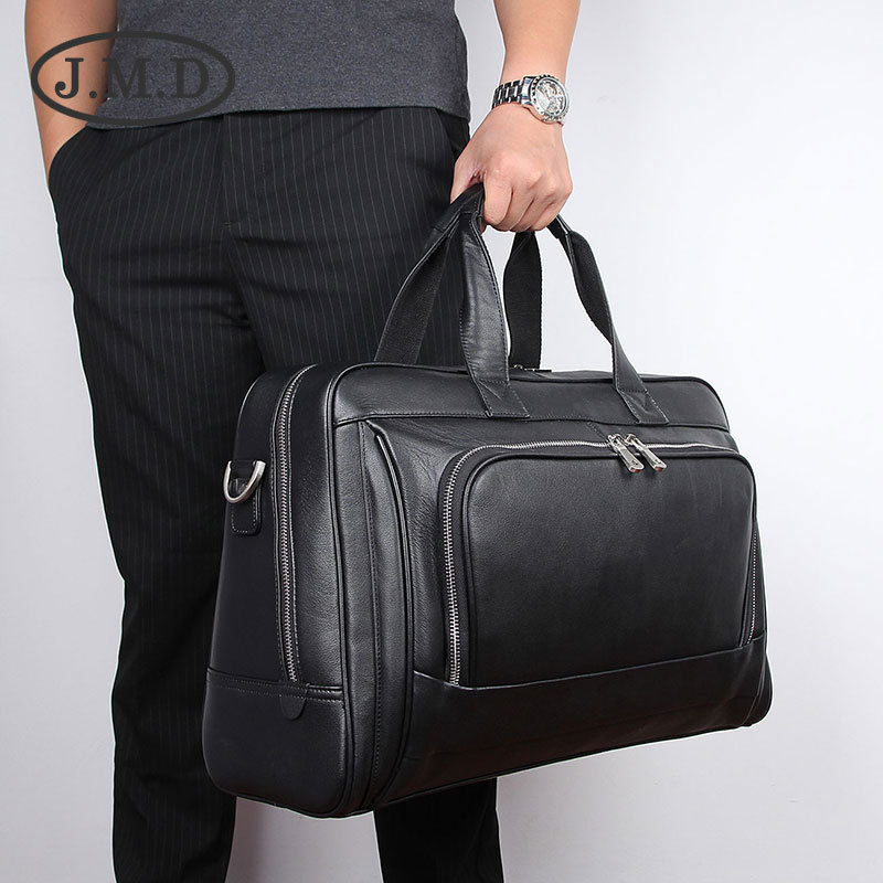 Jiameda nuova valigetta in pelle alla moda da uomo d'affari borsa per computer portatile da 17 pollici_voghion.com