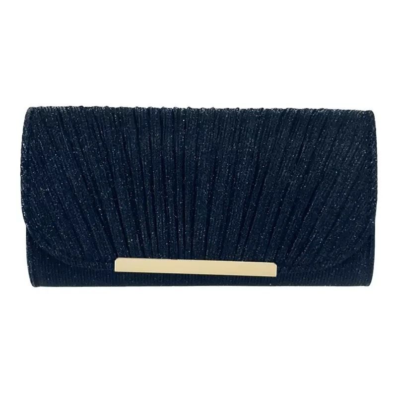 2025 neue Mode Kleine Quadratische frauen Kupplung Kette Abend Tasche Plissee Design_voghion.com
