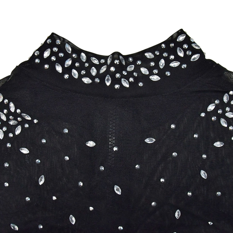 Conjunto de duas peças de calças de manga comprida de diamante quente de malha de cor sólida feminina_voghion.com