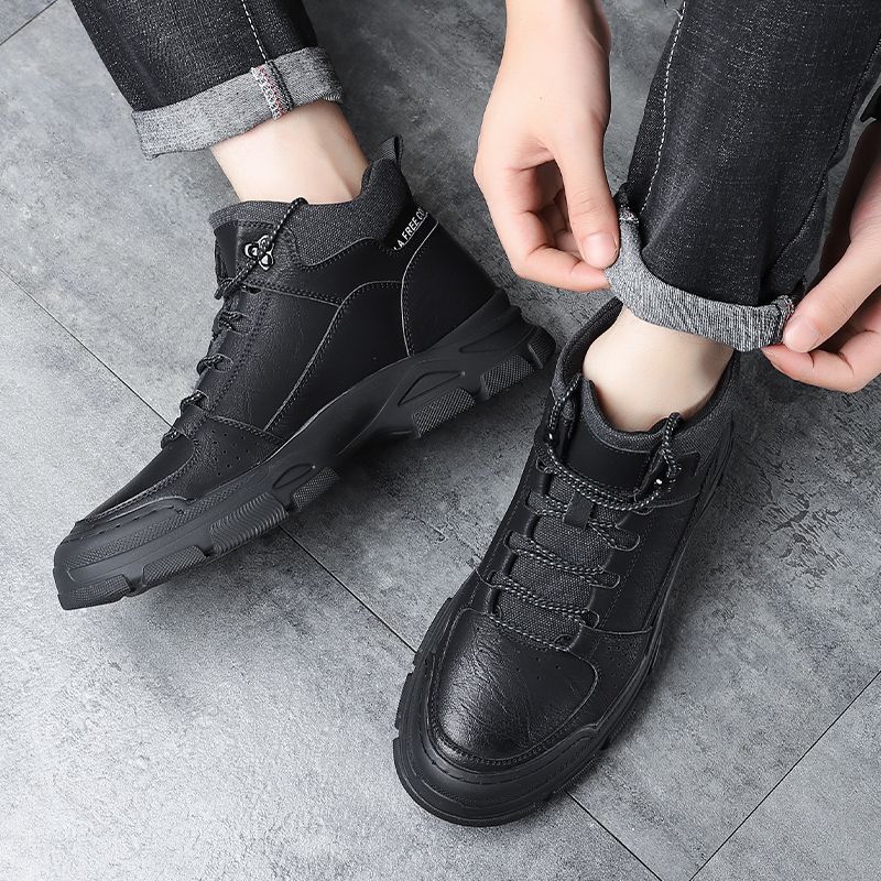 Autumn And Winter Men's Shoes Comfortable And High-quality Casual Styles Outdoor Le Isure Walking Thick Soled Warm Boots_voghion.com