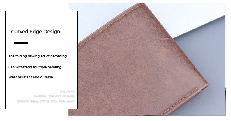 Men's Wallet, New Arrival Fashionable And Popular Personality Short Wallet, Card Holder Integrated Three-fold Wallet._voghion.com